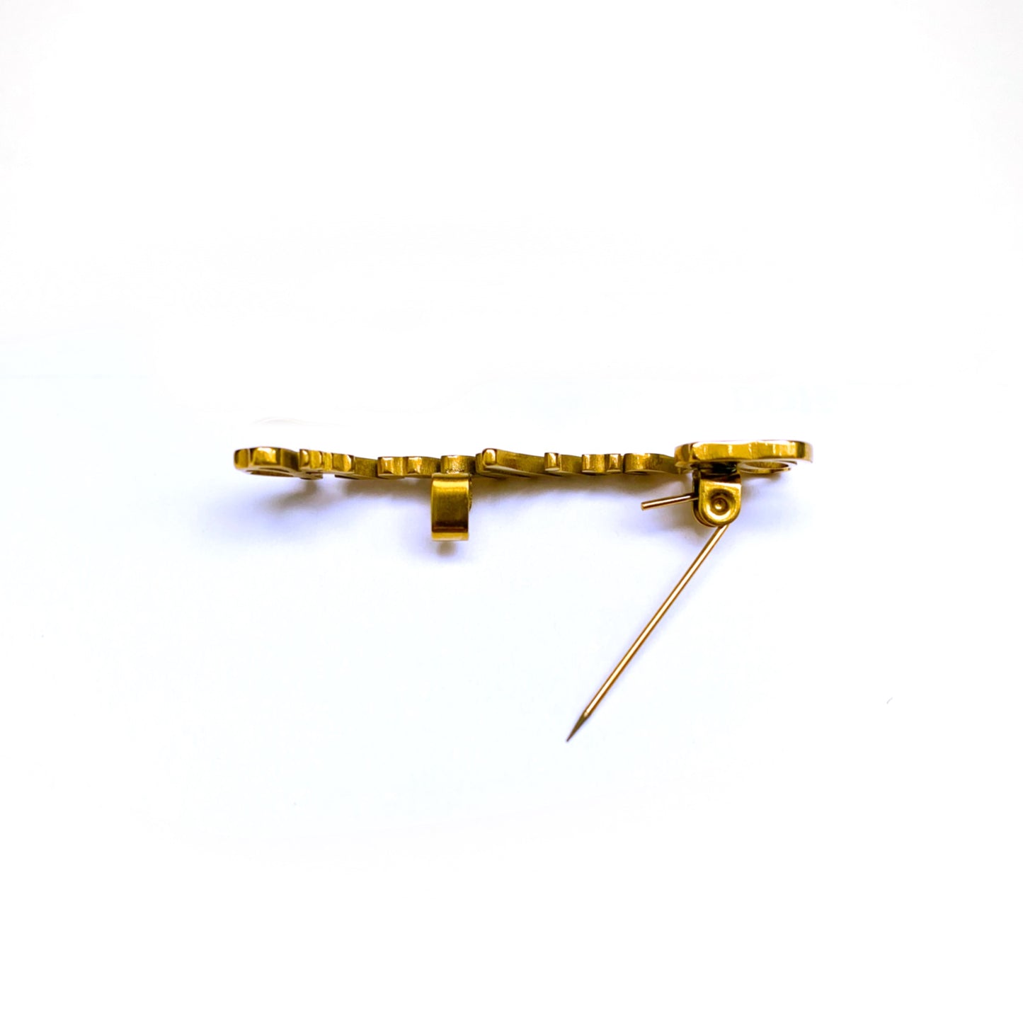 RZ Goldtone Brooch
