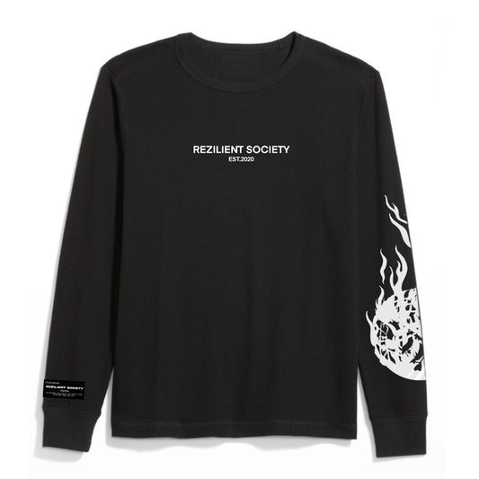 RZ Waffle Longsleeve | NOIR